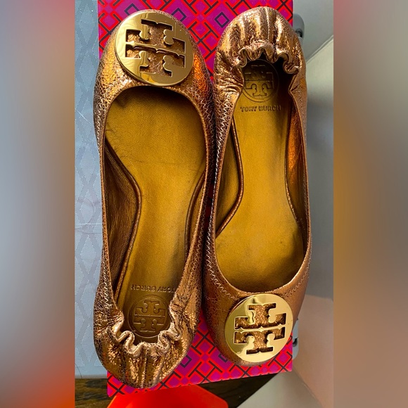 Tory Burch Classic ballet flats in Copper Color and size 9 - Picture 1 of 3